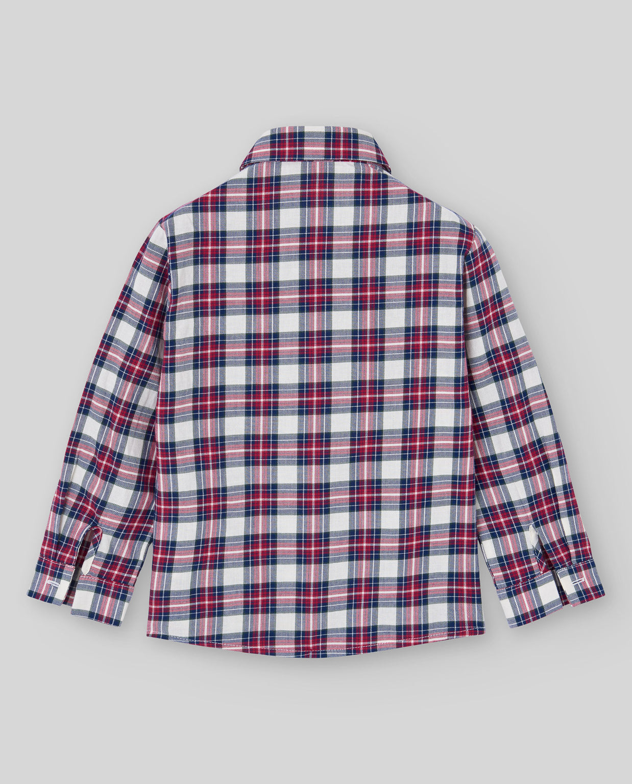 Boys Holiday Plaid Shirt & Beige Corduroy Pants Set