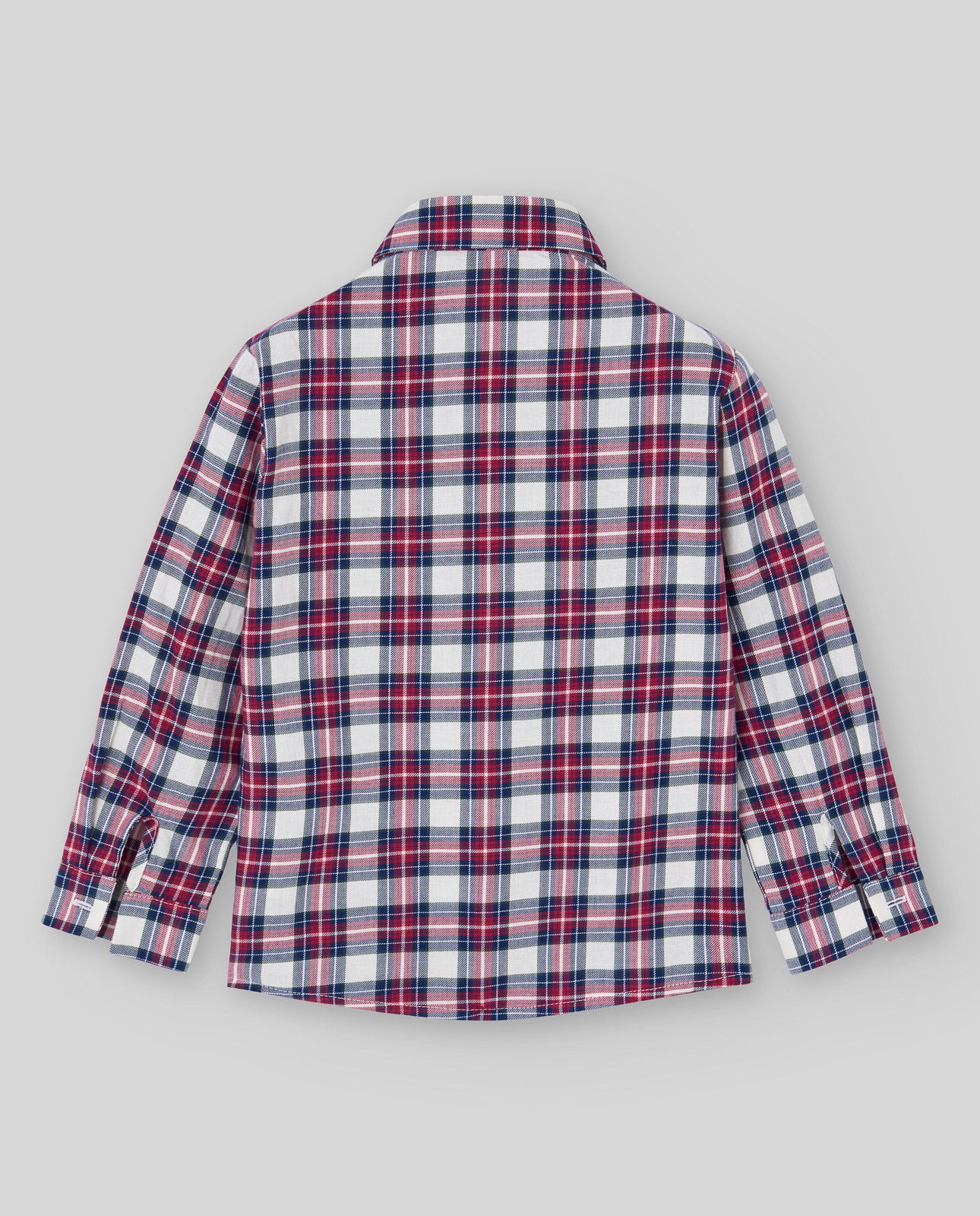 Boys Holiday Plaid Shirt & Beige Corduroy Pants Set