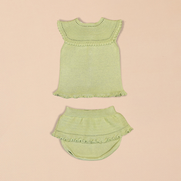 Sofia Knit Sleeveless Top with Bloomers