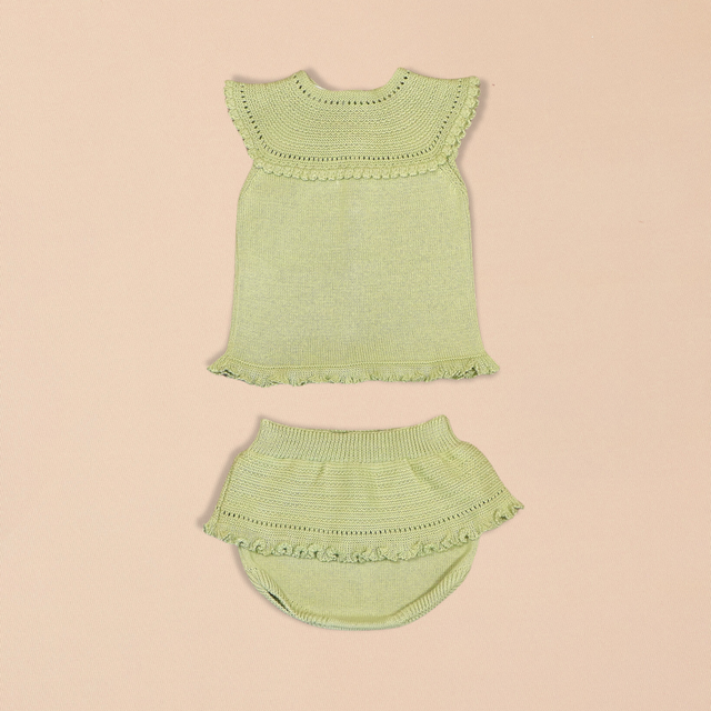 Sofia Knit Sleeveless Top with Bloomers