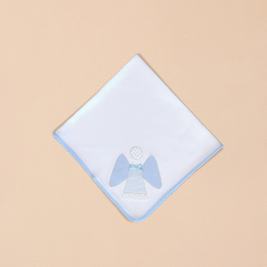 Angel  Burp Towel with Color Trim & Appliqué