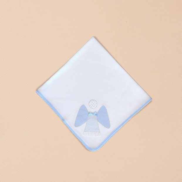 Angel  Burp Towel with Color Trim & Appliqué