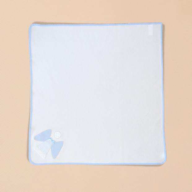 Angel  Burp Towel with Color Trim & Appliqué