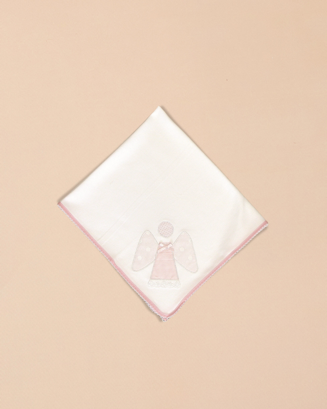 Angel  Burp Towel with Color Trim & Appliqué