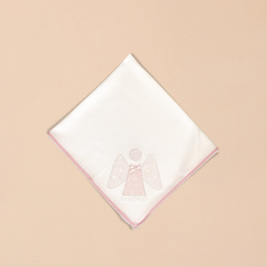 Angel  Burp Towel with Color Trim & Appliqué