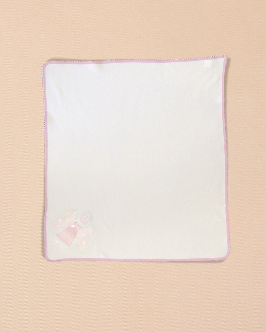 Angel  Burp Towel with Color Trim & Appliqué