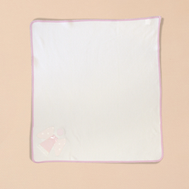 Angel  Burp Towel with Color Trim & Appliqué