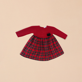 Holiday Plaid Baby Dress