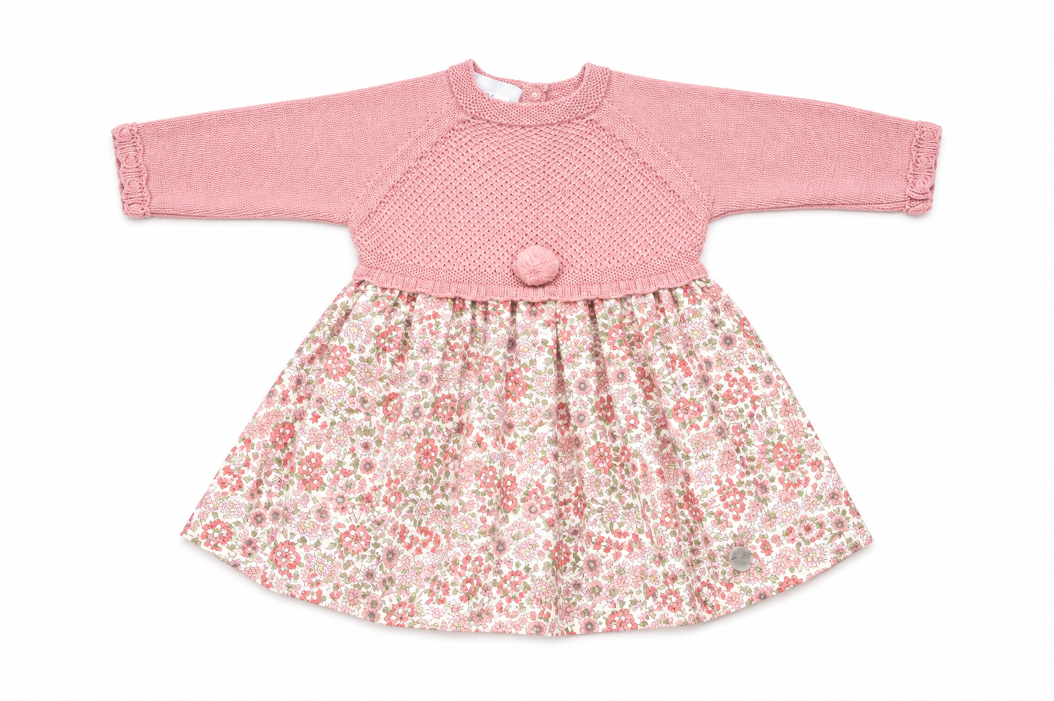 Knit Floral Baby Girl Dress