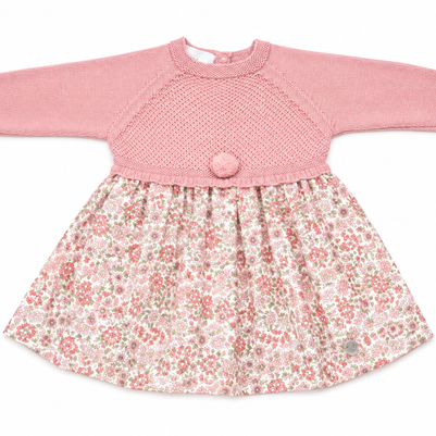 Knit Floral Baby Girl Dress