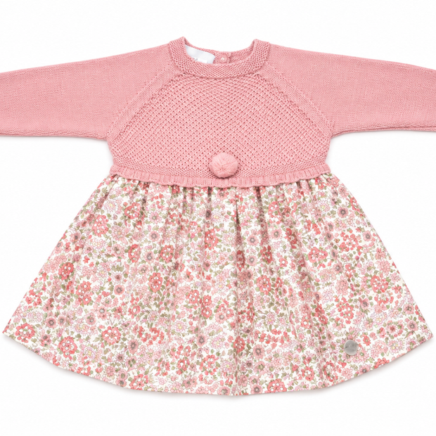 Knit Floral Baby Girl Dress