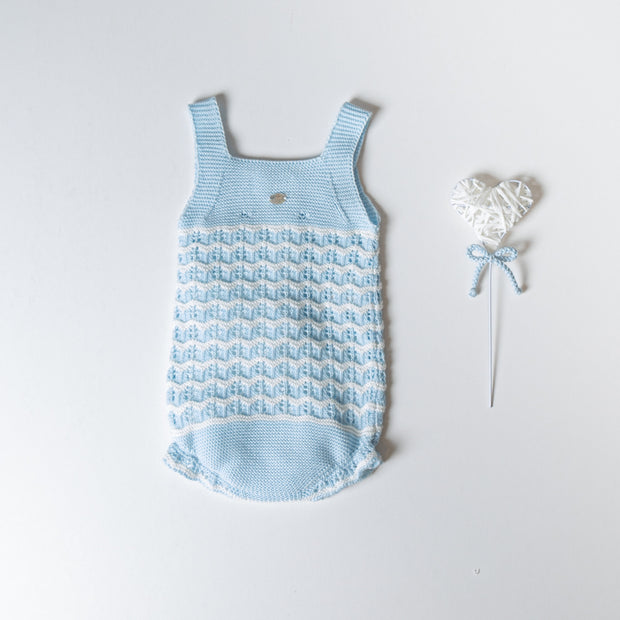 Classic Baby Boy Knit Romper
