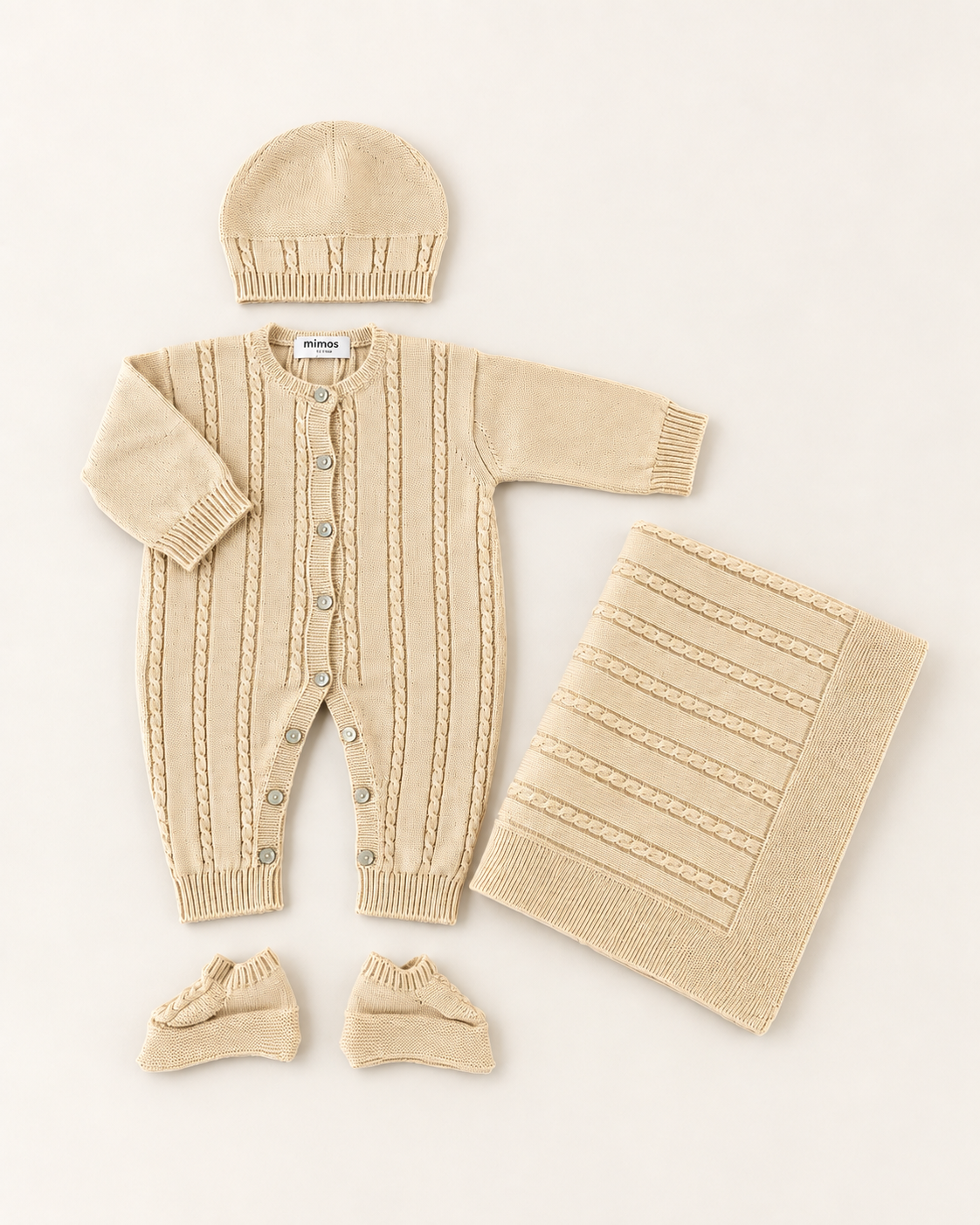 4 Piece Cotton Baby Gift Set