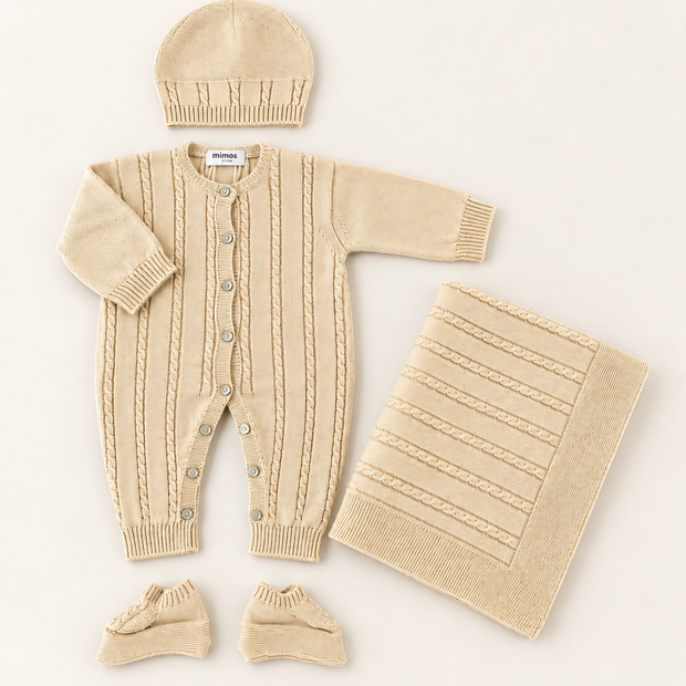 4 Piece Cotton Baby Gift Set