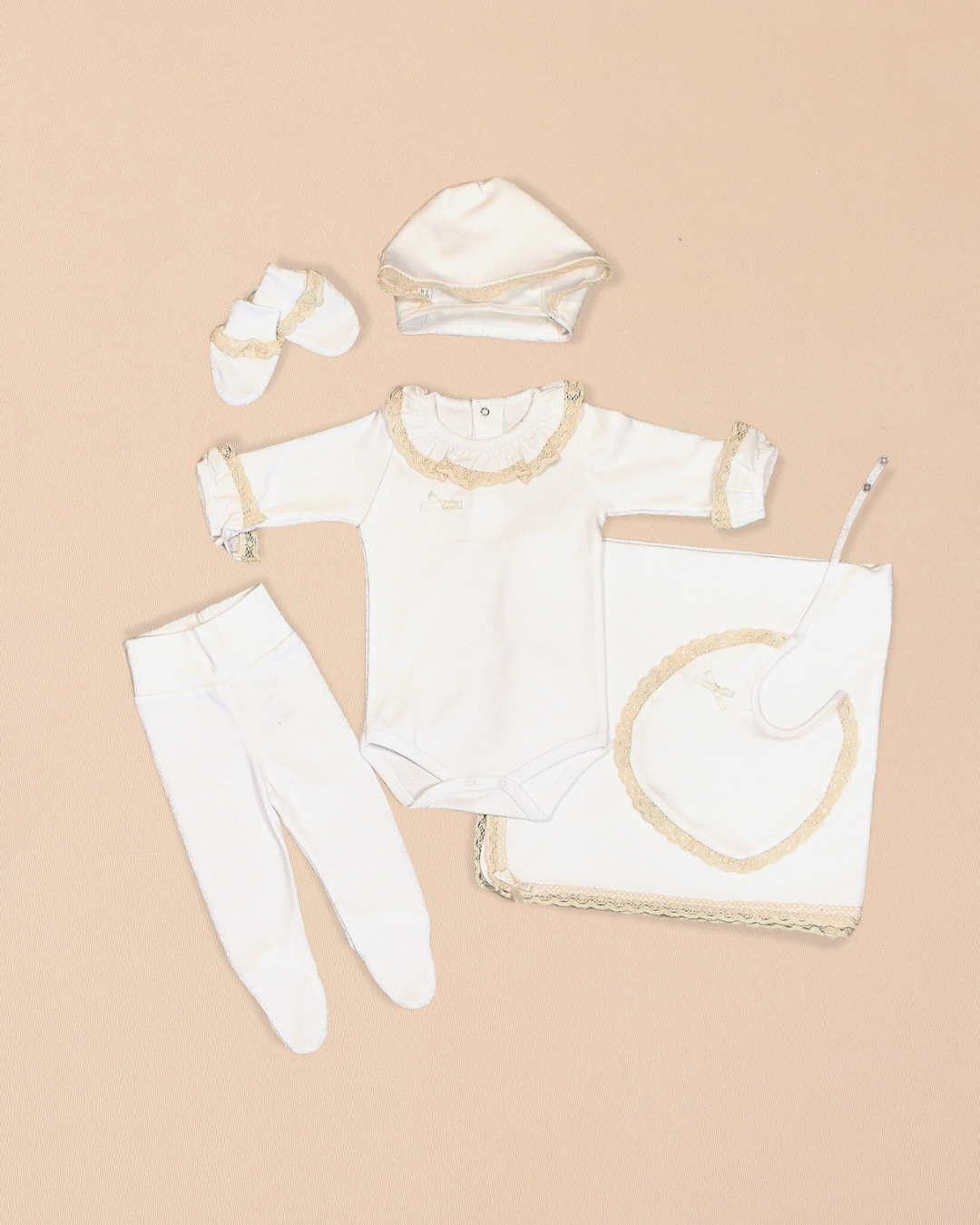 Ruffle 6 Piece Set Cotton Bundle