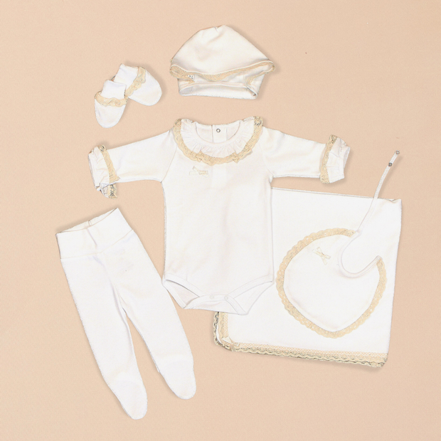 Ruffle 6 Piece Set Cotton Bundle