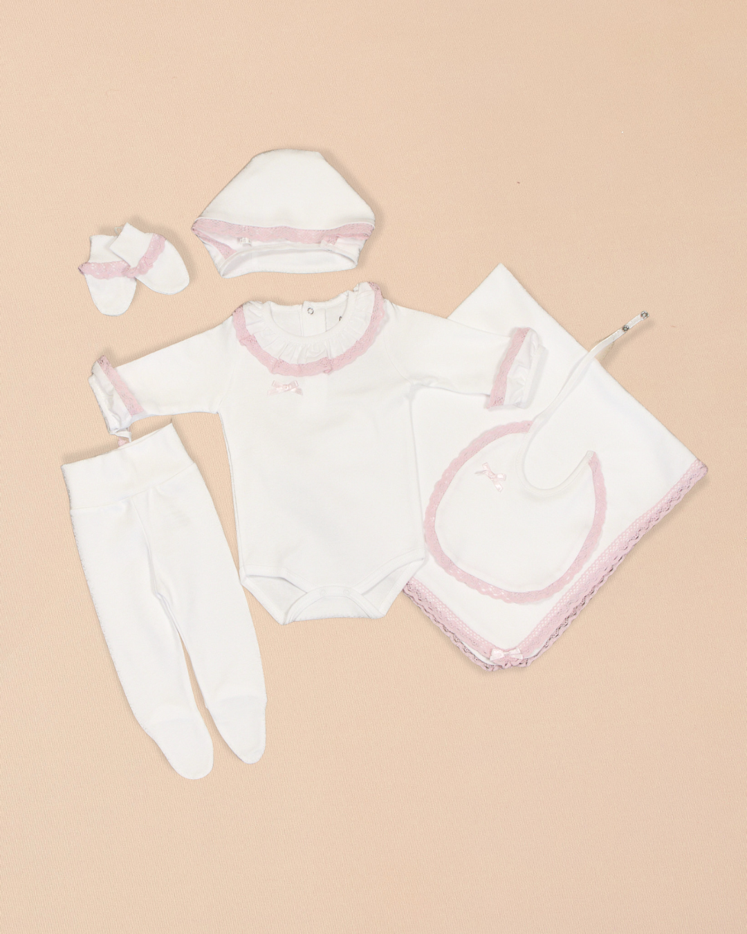 Ruffle 6 Piece Set Cotton Bundle