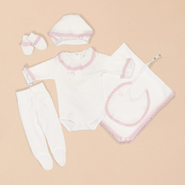 Ruffle 6 Piece Set Cotton Bundle