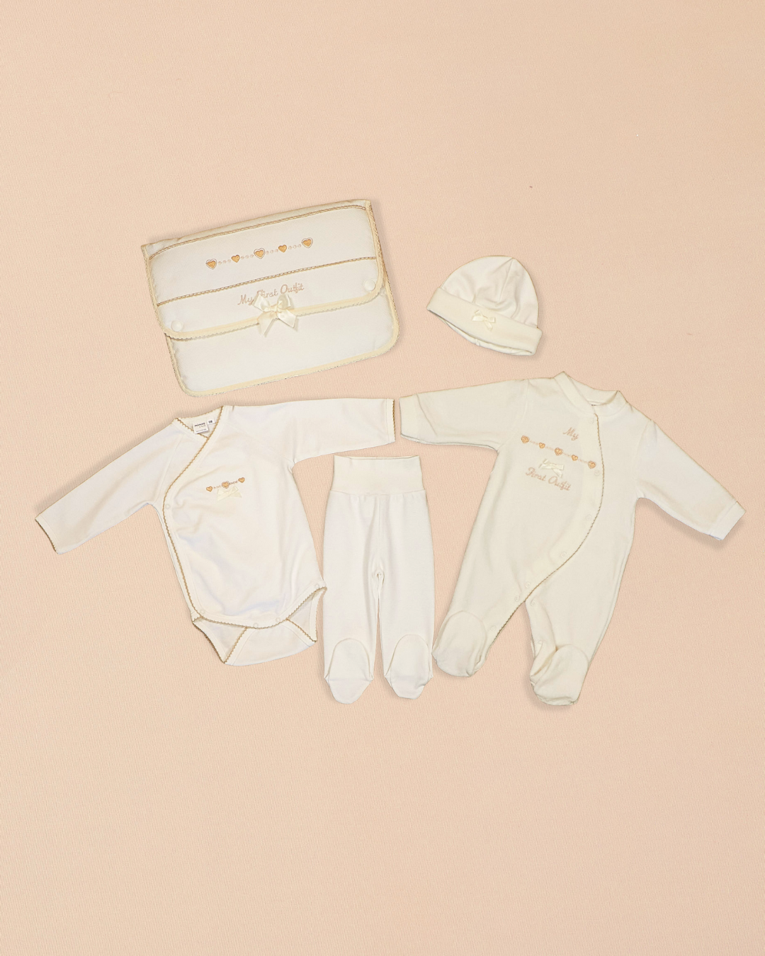 My First Outfit 5-Piece Cream Set