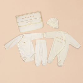 My First Outfit 5-Piece Cream Set