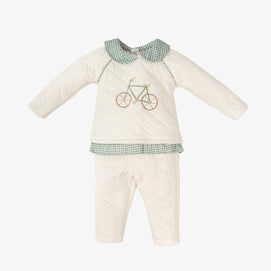2 Piece Bicycle Motif Outfit