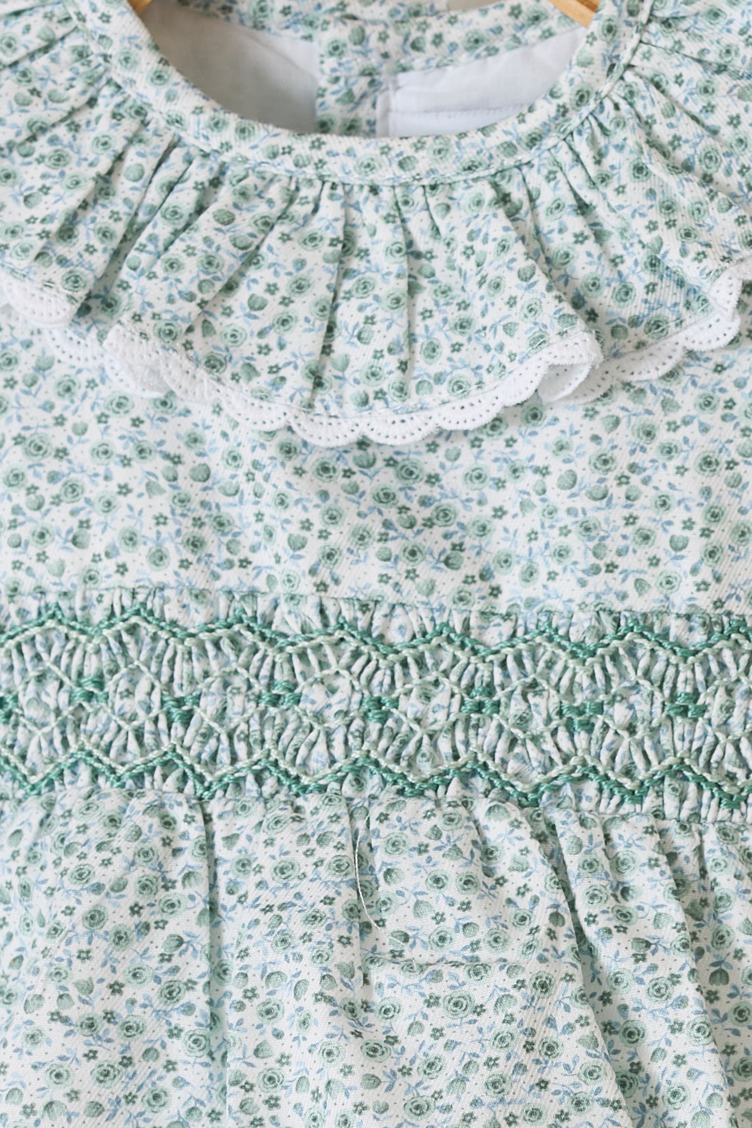 Smocked Floral Bubble Romper