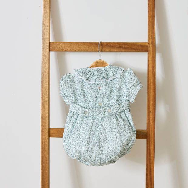 Smocked Floral Bubble Romper