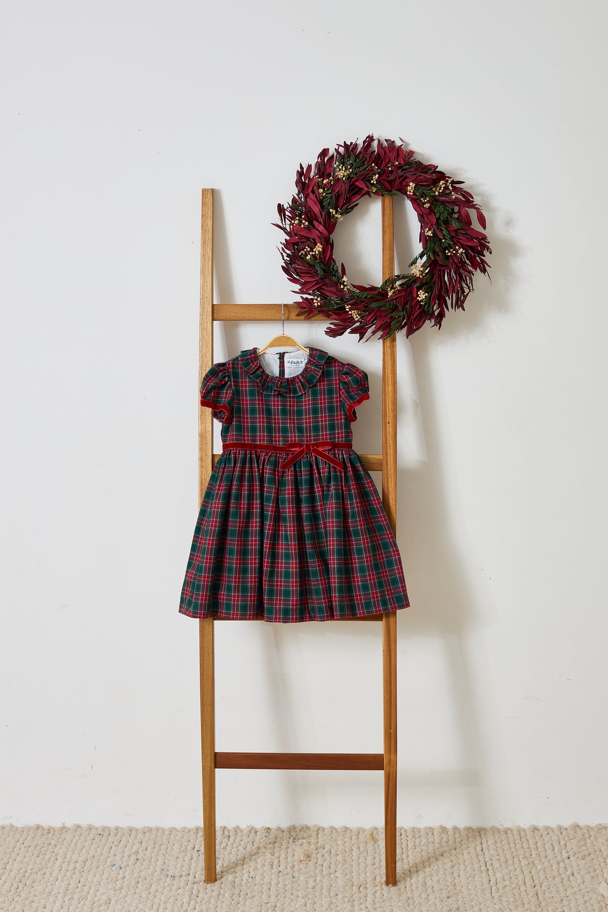 Girls Holiday Plaid Dress | Classic Party Dress
