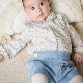 Blue Winter Baby Outfit Set