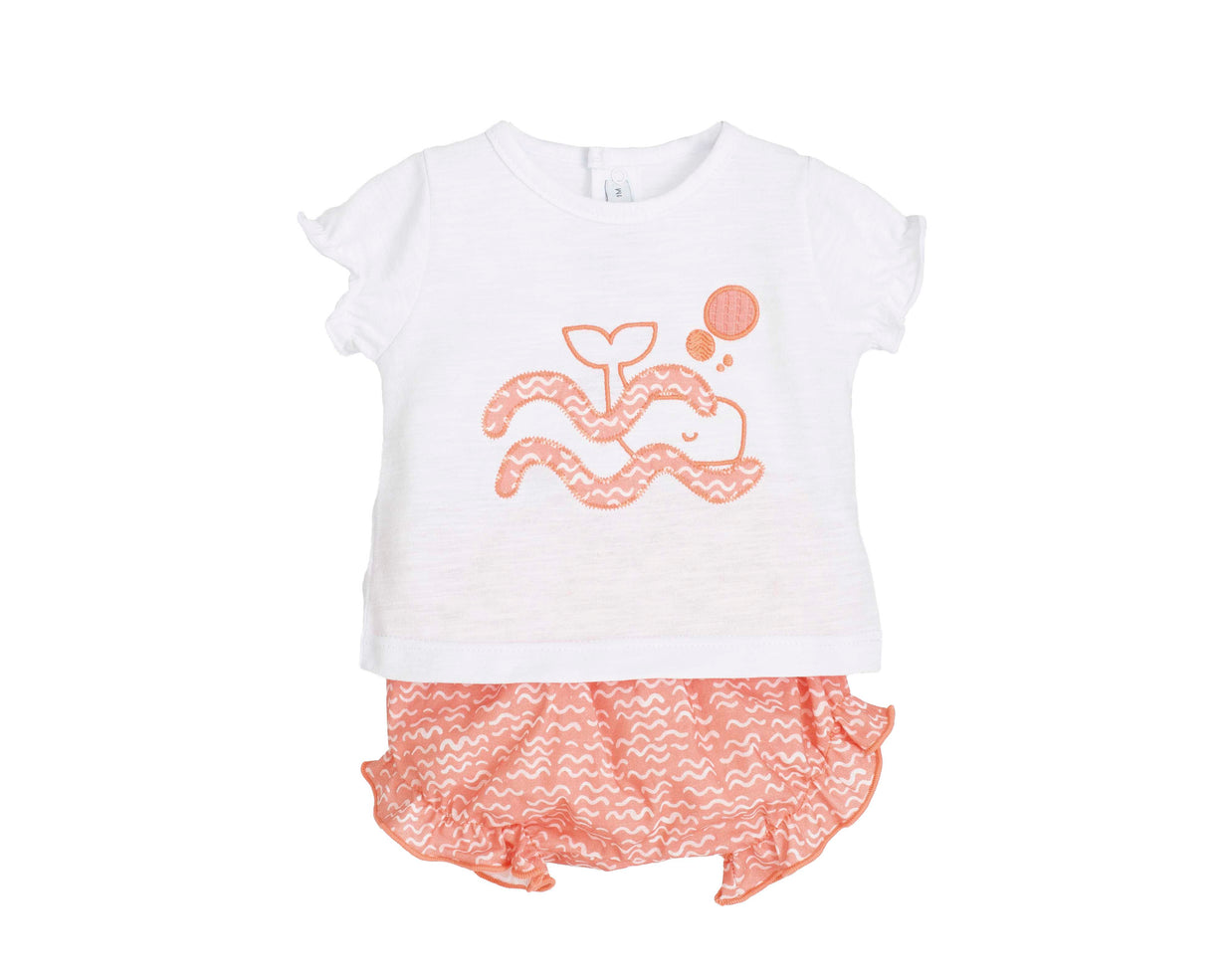 Catching Waves - Baby girls whale summer outfit