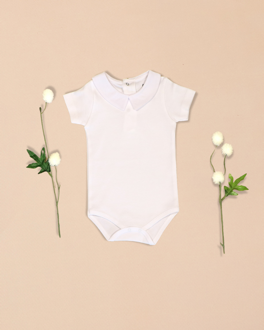 Jade Romper with Bunny Motif & White Top