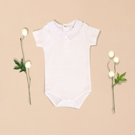 Jade Romper with Bunny Motif & White Top