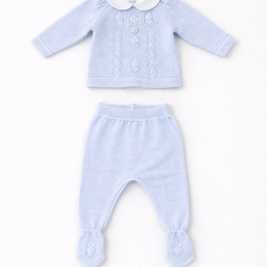 Two Piece Light Blue Outfit