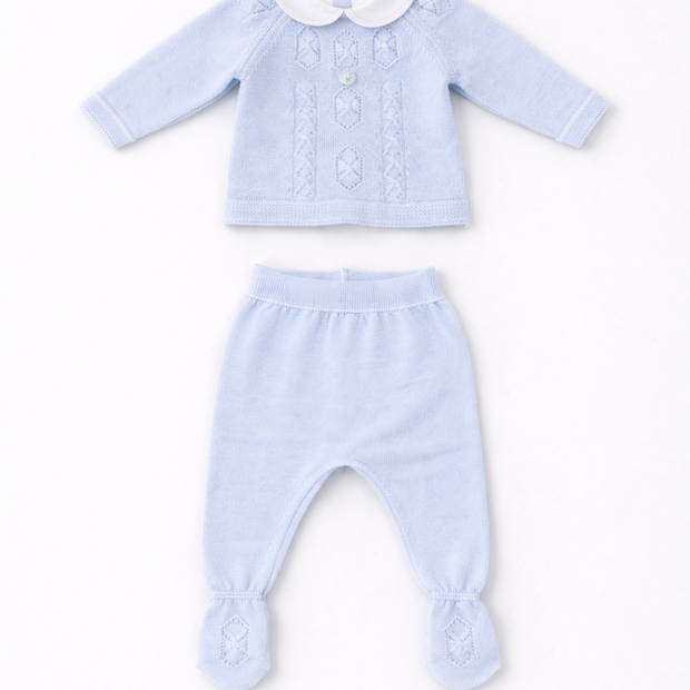 Two Piece Light Blue Outfit