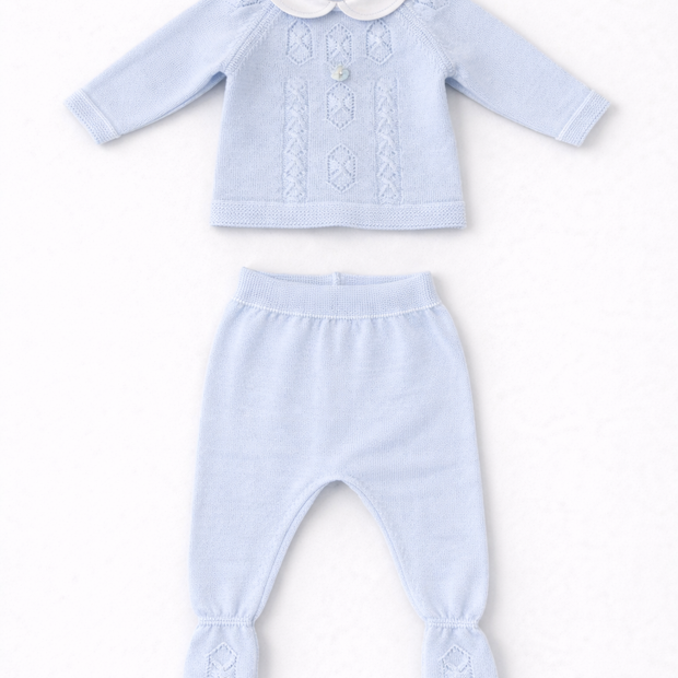 Two Piece Light Blue Outfit