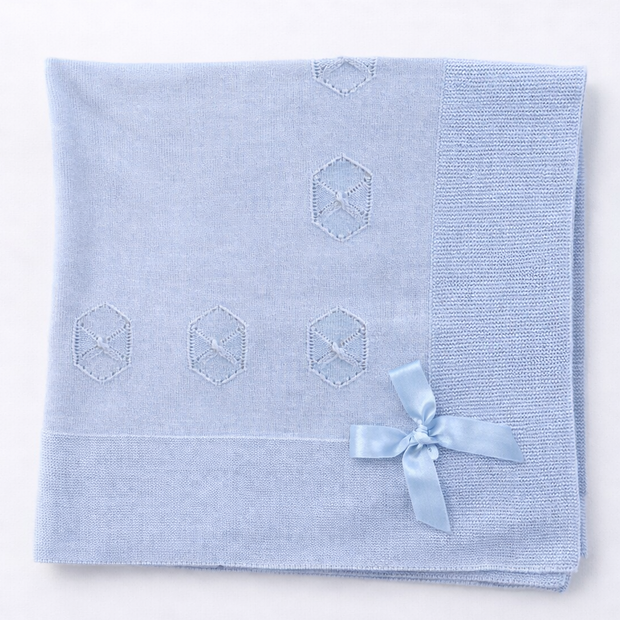 Baby Blue Cotton Blanket