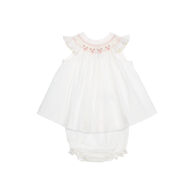 Elegant Hand-Smocked Baby Girl Dress Set