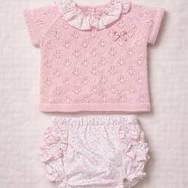 Bloom Knit Top and Bloomer Set