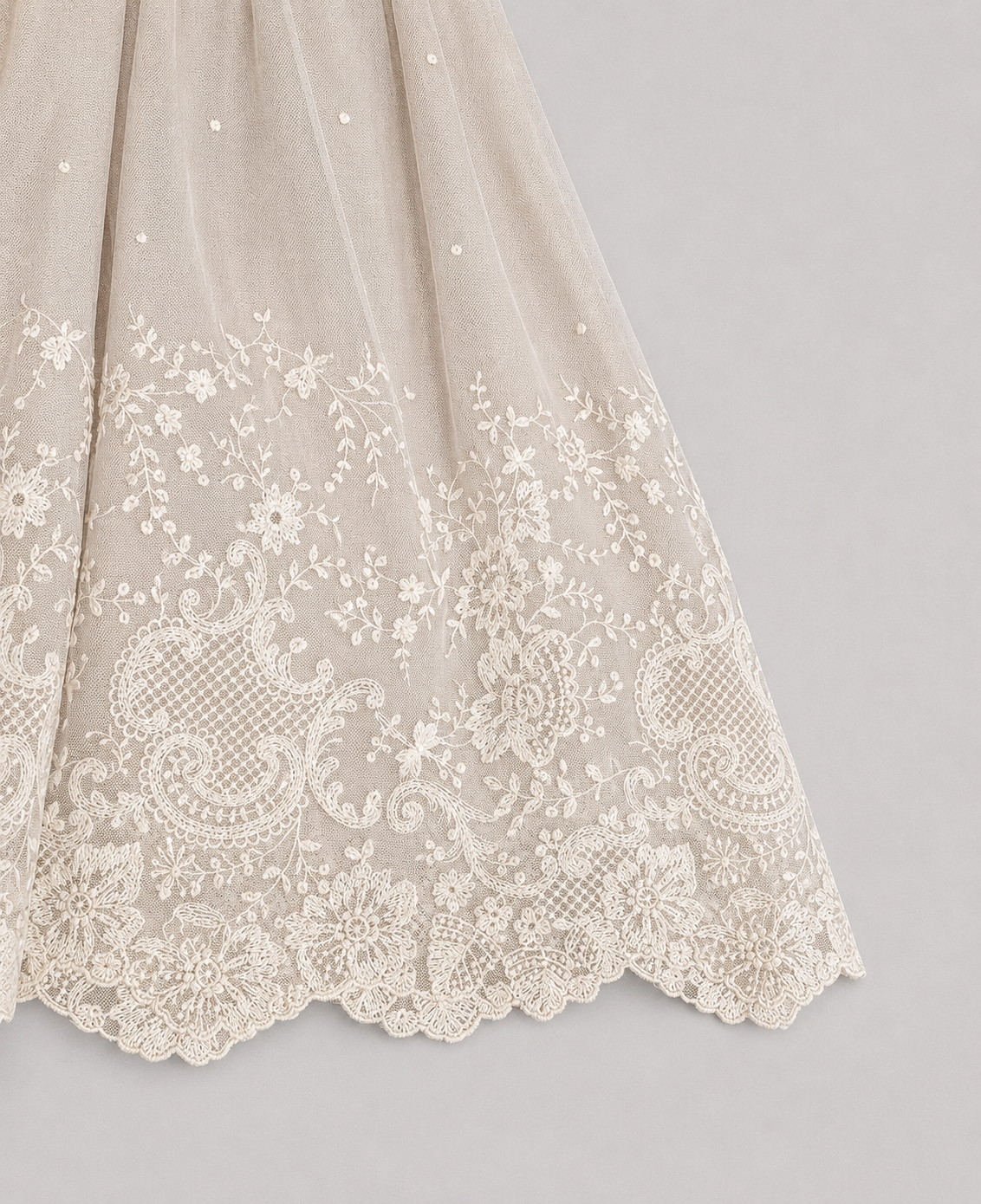 Diana 2 Piece - Baptismal Gown & Bonnet