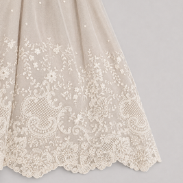 Diana 2 Piece - Baptismal Gown & Bonnet