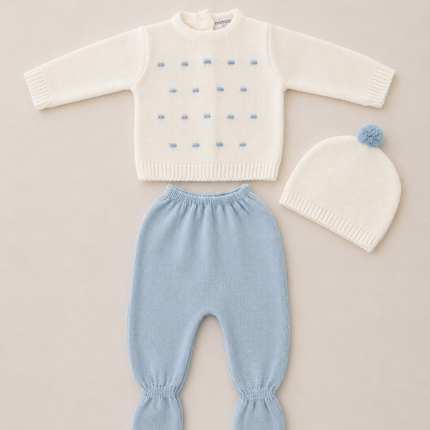 Baby 3 Piece Outfit with Bubble Details