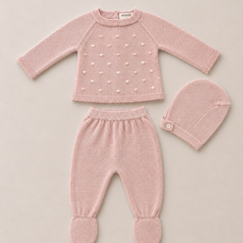 Baby 3 Piece Outfit with Dots Detail