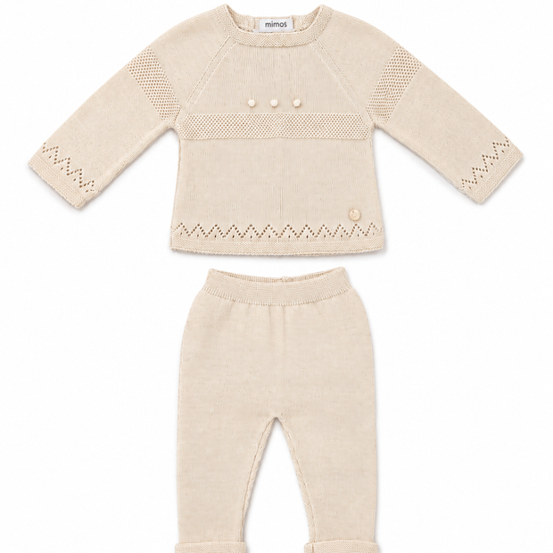 Dune Knit Set – Long Sleeve Sweater & Pants