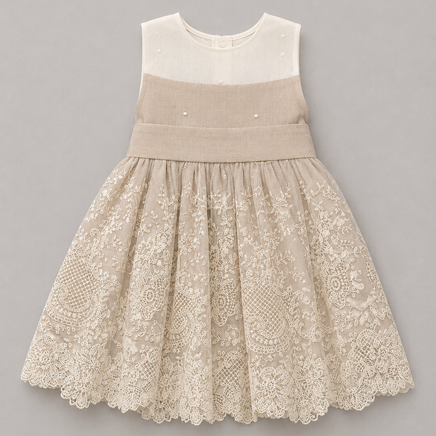 Elizabeth Dress with Floral Lace