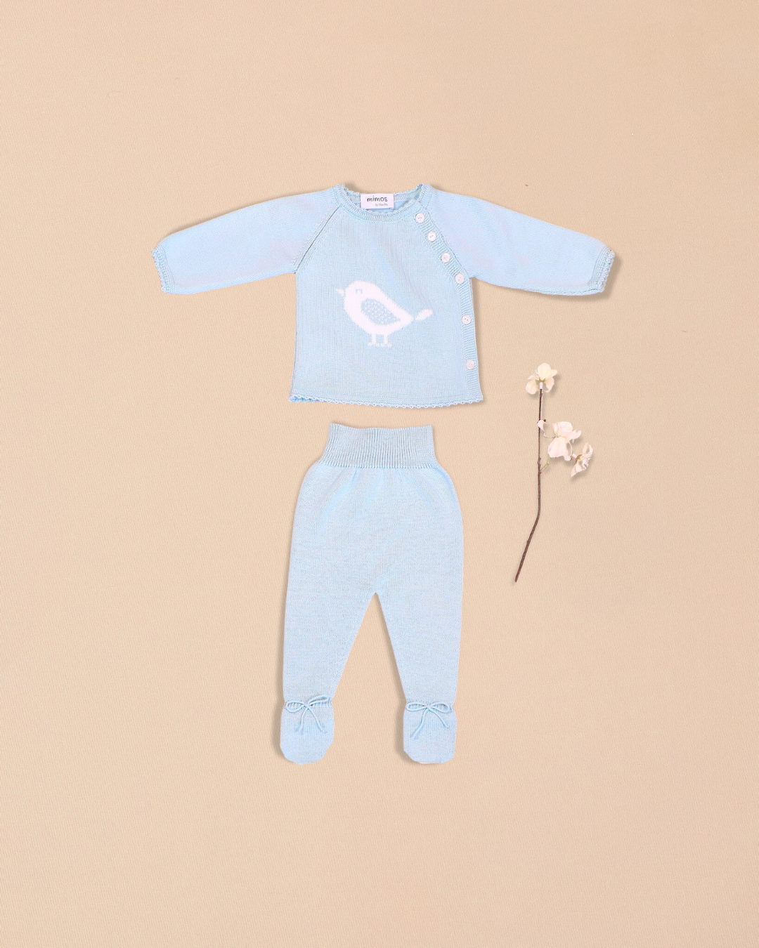 Birdie 2 Piece Set – Top with Footed Pants