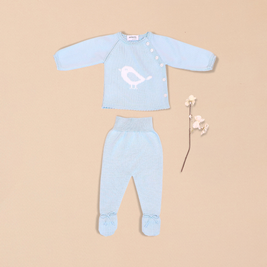 Birdie 2 Piece Set – Top with Footed Pants