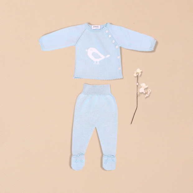 Birdie 2 Piece Set – Top with Footed Pants