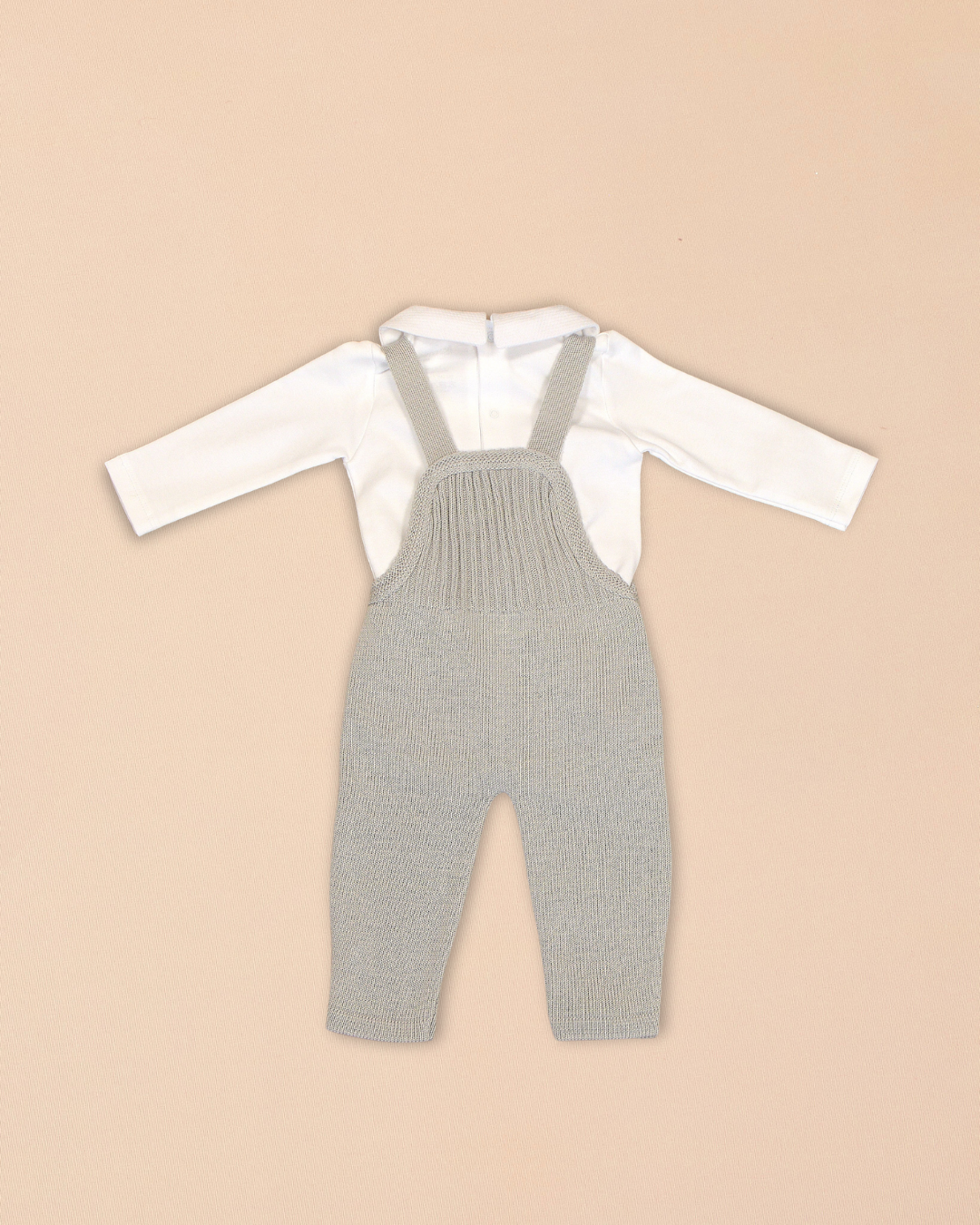 Rafael Knit Cardigan & Trousers with White Embroidered Shirt