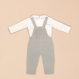 Rafael Knit Cardigan & Trousers with White Embroidered Shirt