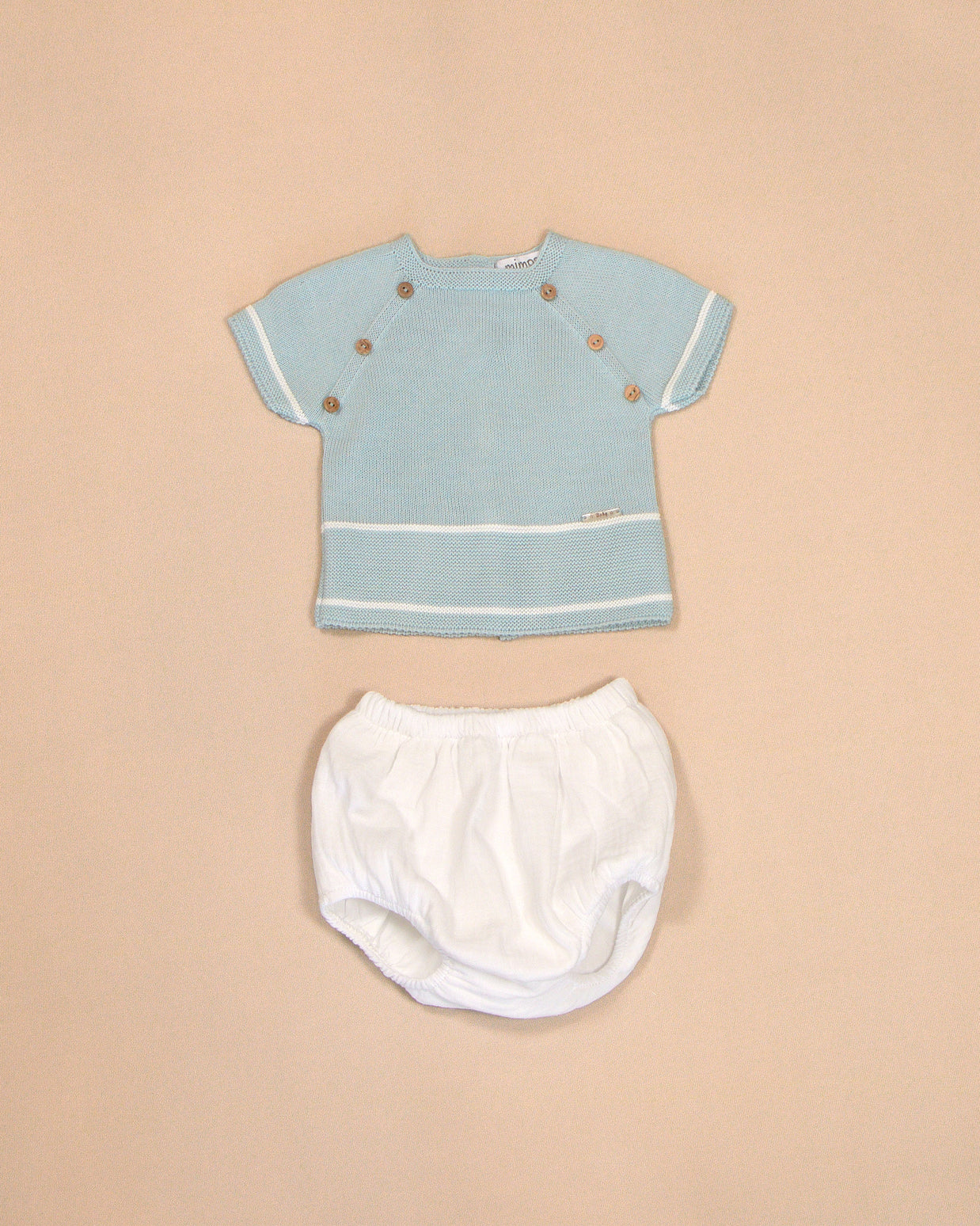 Taylor Knit Top with White Bloomers